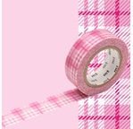 MT 1P Motif tartan écossais rose / check pink