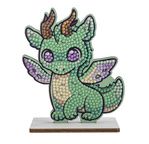 CRYSTAL ART Kit figurine à diamanter Dragon Smoky