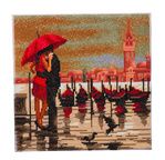 CRYSTAL ART Kit tableau broderie diamant 30x30cm Venise romantique