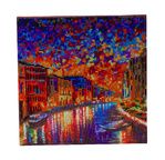 CRYSTAL ART Kit tableau broderie diamant 30x30cm Afremov Les gondoles