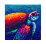 CRYSTAL ART Kit tableau broderie diamant 30x30cm Tortue