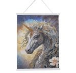 CRYSTAL ART Kit poster à diamanter 35x45cm Licorne