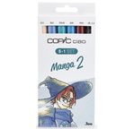 Set COPIC CIAO "5+1" 5 couleurs Manga 2 + 1 Multiliner