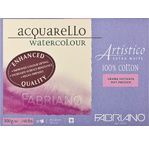 FABRIANO ARTISTICO X WHITE- Bloc26x36-300g-20feuilles-grain satiné