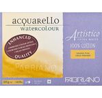 FABRIANO ARTISTICO X WHITE- Bloc26x36-300g-20feuilles-grain fin