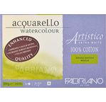 FABRIANO ARTISTICO X WHITE- Bloc18x26-300g-20feuilles-grain torchon