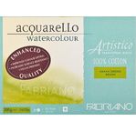 FABRIANO ARTISTICO WHITE- Bloc26x36-300g- 20 feuilles-grain torchon