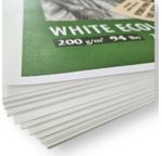 FABRIANO WHITE ECOLOGICAL ARTIST PAPER-Feuille 50x65 cm-200 gsm-blanc