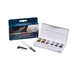 DERWENT - METALLIC - palette 12 1/2 godets couleurs métal aquarel