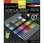 TOOLI Marqueur Acrylique Set Essentiel 30 couleurs EF 07mm