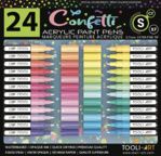 TOOLI Marqueur Acrylique Set Confetti 24 couleurs vives EF 07mm