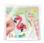 PIXEL Kit créatif porte-clé 4x3cm - Flamant rose