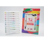 GRAPH'IT GO Set de 12 marqueurs acrylique - ESSENTIAL