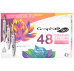 GRAPH'IT GO Set de 48 marqueurs acrylique Coloriage Mystère