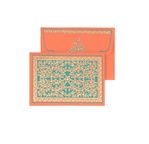 PAPERTREE LILY Mini Env. Message +carte 8,5 x 6 cm Corail