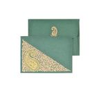 PAPERTREE NIRVANA Mini Env. Message +carte 8,5 x 6 cm Vert