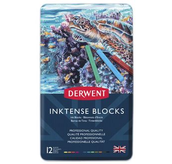 DERWENT - INKTENSE BLOCK - 12 carrés encre aquarellables