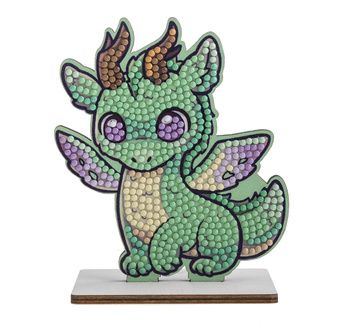 CRYSTAL ART Kit figurine à diamanter Dragon Smoky