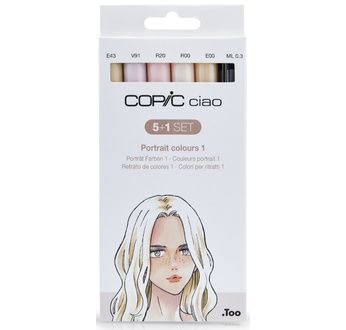 Set COPIC CIAO "5+1" 5 Teintes Chairs + 1 Multiliner