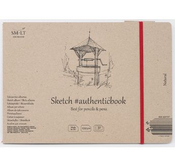 SM-LT Carnet- Dessin - Recyclé - 24,5x17,6cm - 32  feuilles - 100 gsm