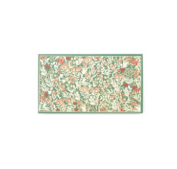 PAPERTREE FLORA Enveloppe Cadeau 19X10 cm Vert/ Rouge