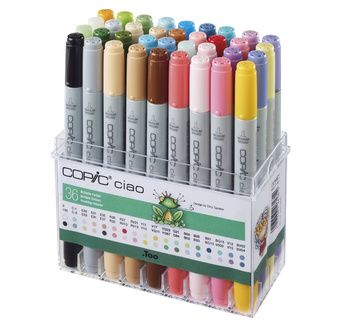 Set COPIC CIAO 36 couleurs Vives