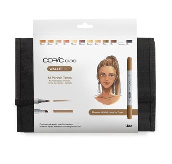 Set COPIC CIAO Trousse 12 couleurs Teintes Chairs