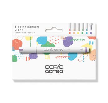 COPIC acrea set de 6 couleurs Light