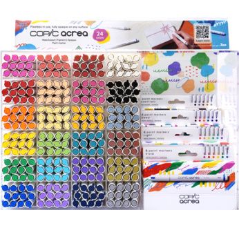 COPIC acrea présentoir 24 couleurs (24x12pcs) et 8 sets (4x2pcs)