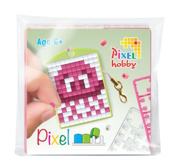 PIXEL Kit créatif porte-clé 4x3cm - Méduse