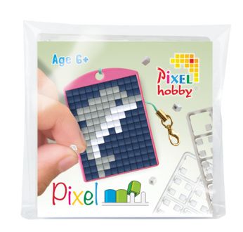 PIXEL Kit créatif porte-clé 4x3cm - Dauphin