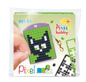 PIXEL Kit créatif porte-clé 4x3cm - Chat