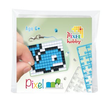 PIXEL Kit créatif porte-clé 4x3cm - Baleine