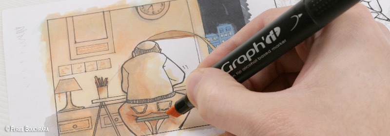 Trousse vide pour 24 marqueurs GRAPH'IT - Les Marqueurs - Art graphique