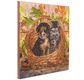 CRYSTAL ART Kit tableau broderie diamant 30x30cm Chat & chien panier