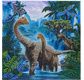 CRYSTAL ART Kit tableau broderie diamant 30x30cm Dinosaures