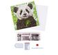 CRYSTAL ART Kit carte broderie diamant 18x18cm Bébé panda