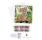 CRYSTAL ART Kit carte broderie diamant 18x18cm Bébé tigre