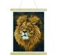 CRYSTAL ART Kit poster à diamanter 35x45cm Lion majestueux