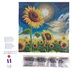 CRYSTAL ART Kit tableau broderie diamant 30x30cm Champs de tournesol