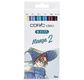 Set COPIC CIAO "5+1" 5 couleurs Manga 2 + 1 Multiliner