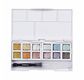 DERWENT - METALLIC - palette 12 1/2 godets couleurs métal aquarel