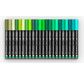 TOOLI Marqueur Acrylique Set Vert 22 couleurs EF 07mm