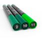 TOOLI Marqueur Acrylique Set Vert 22 couleurs EF 07mm